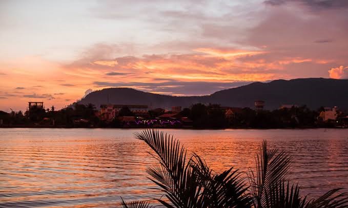 Kampot at sunset
